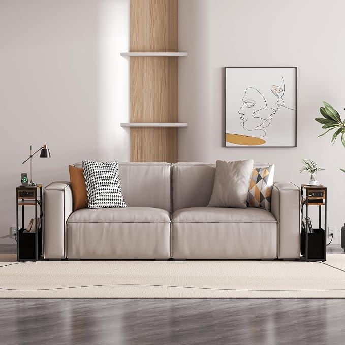 Narrow Side Table, Slim End Tables - Image 4