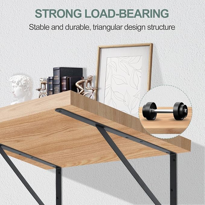 8 Pack L18 x H 12" Black Heavy Duty Shelf Brackets - Image 4