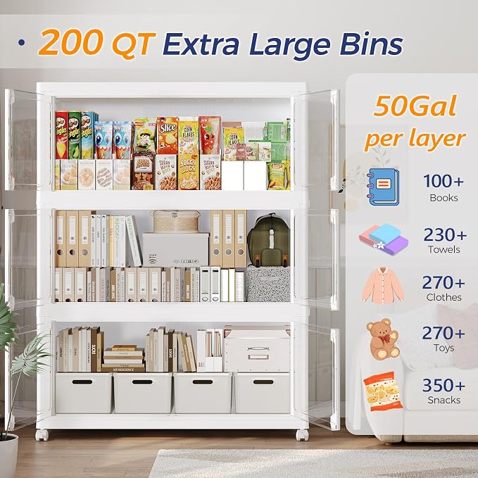 600Qt Stackable Storage Bins - Image 3
