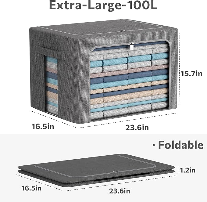 CYhom Extra Large Clothes Storage Bins - Image 4