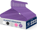 SereneLife Premium 10 Pack Plastic Hangers, Lightweight, Space Saving Clothes by SereneLife