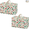 VENO 2 Pack Moving Bags and Large Christmas Storage Bins by Veno