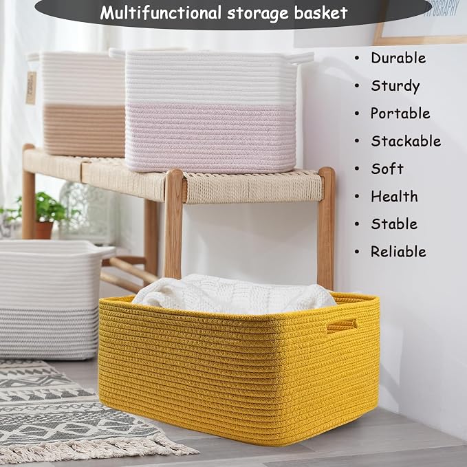 COMFY-HOMI 2 pcs Large Storage Baskets - Image 5