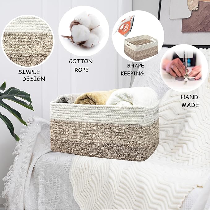 COMFY-HOMI 3 pcs Large Storage Baskets - Image 7