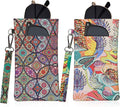 Double Eyeglass Case Soft Dual Glasses Case by FLYINGMAGE