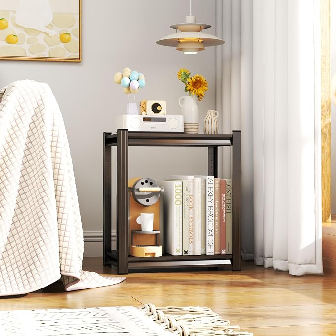 2-Tier Storage Shelves, 1200 Lbs Metal Shelving Unit, Double-Layer Columns - Image 6