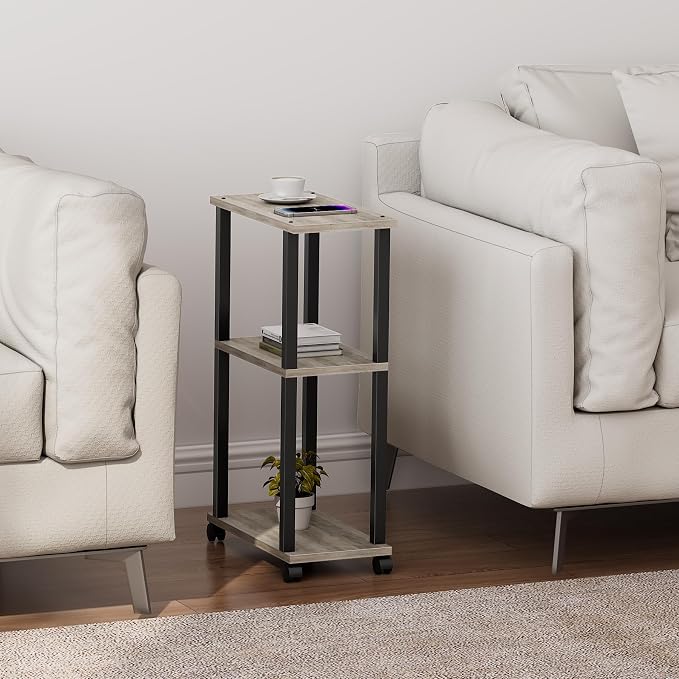 TUTOTAK Small Side Table, Narrow End Table, Bedside Table, Couch Side Table - Image 6