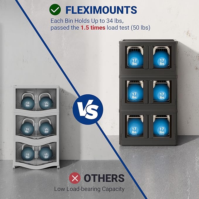 FLEXIMOUNTS 150 QT Stackable Storage Bins - Image 4