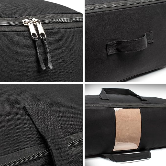 Soft Canvas Storage Bags with Zipper. Thick Breathable - Image 4