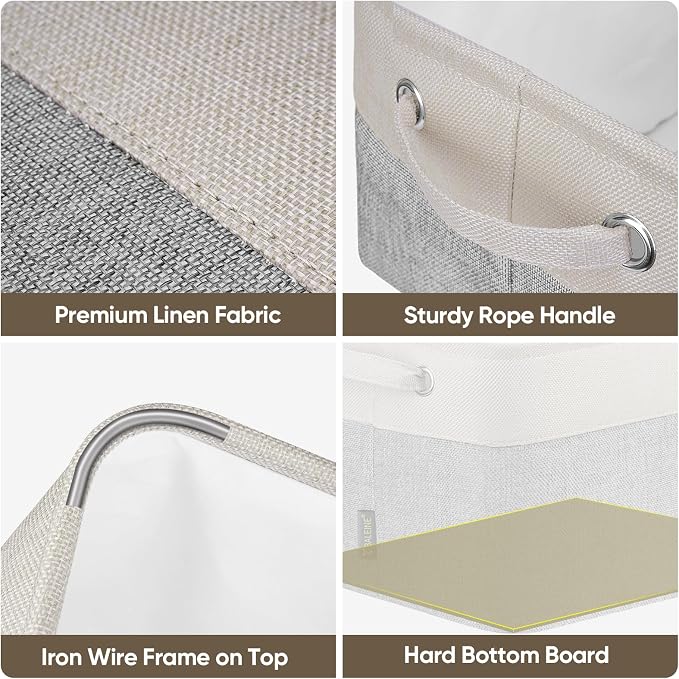 BALEINE 3 Pack Fabric Storage Bins - Image 7