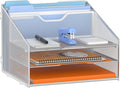 Letter Tray Organizer, Mesh Desk File Organizer by Gawerk