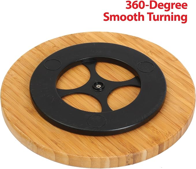 YBM Home Bamboo Wooden Non-Skid Spinner - Image 3