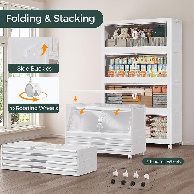 900QT Extra Large Stackable Storage Bins - Image 4
