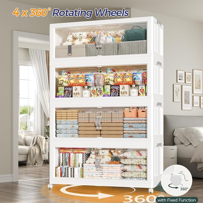 720QT Extra Large Stackable Storage Bins - Image 7