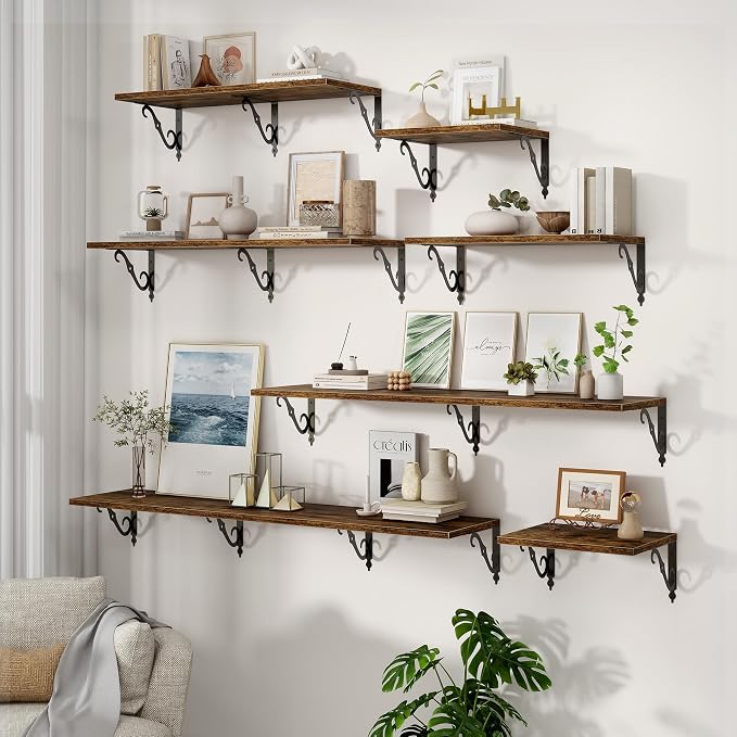 Fun Memories 55 Inch Floating Shelves, Long Floating Shelves Wall-Mounted - Image 6