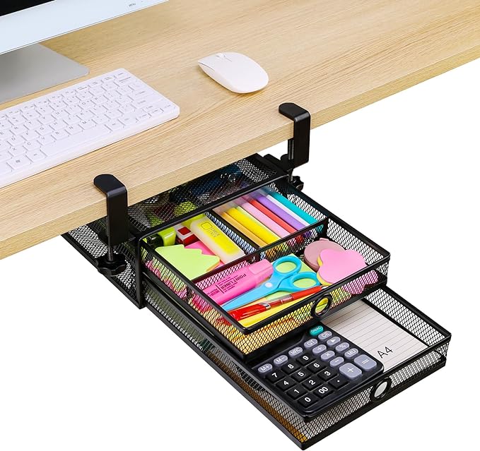 ROSYLINE Under Desk & Desktop Drawer Organizer by ROSYLINE
