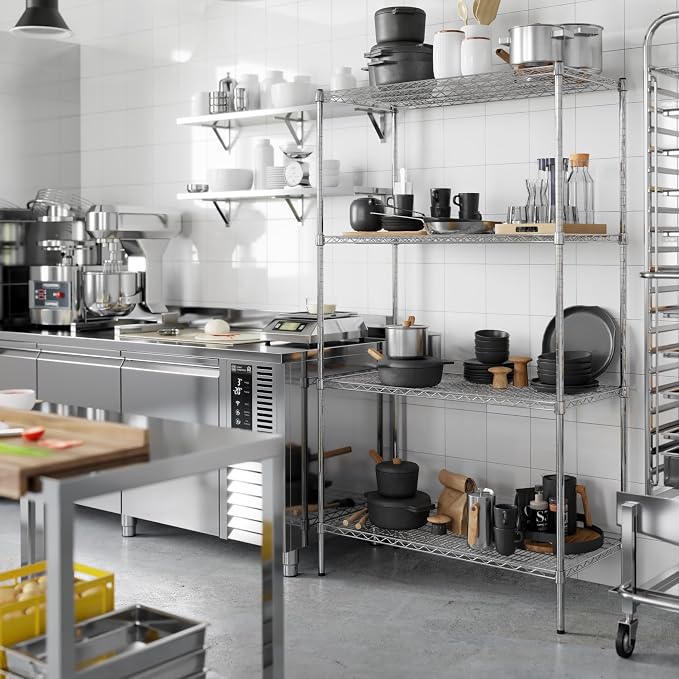 21" Deep x 42" Wide x 74" Height Wire Shelving Kit | 4-Tier | NSF Commercial - Image 6