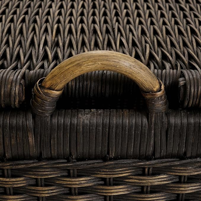 The Basket Lady Lift-Off Lid Wicker Storage Basket, 24.5 in L x 18 in W x 17.5 - Image 4