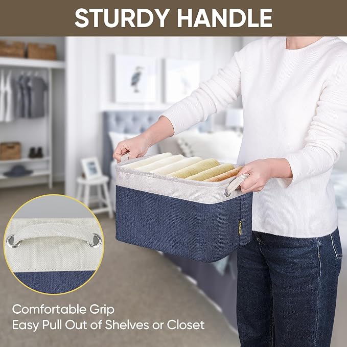BALEINE 4 Pack Fabric Storage Bins - Image 9