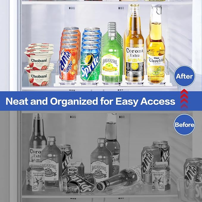 Drink Organizer for Mini Fridge, Automatic Pusher Drink Dispenser for - Image 6