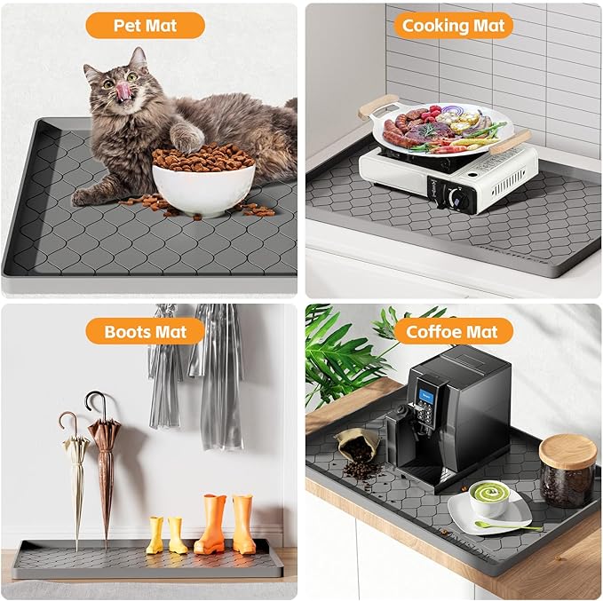 Silicone Under Sink Mat 22" x 19", kitchen Essentials and Gadgets, Shelf liner - Image 6