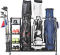 Mythinglogic Golf Storage Garage Organizer, Golf Bag Storage Stand and Other by Mythinglogic