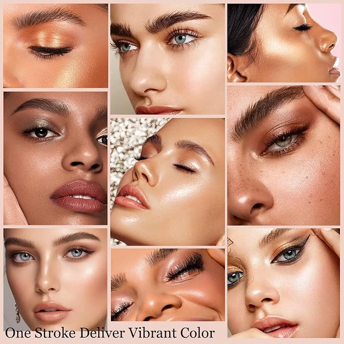 Cream Eyeshadow Stick Blendable Shimmer Eyeshadow Long Lasting High Pigment Eye - Image 5