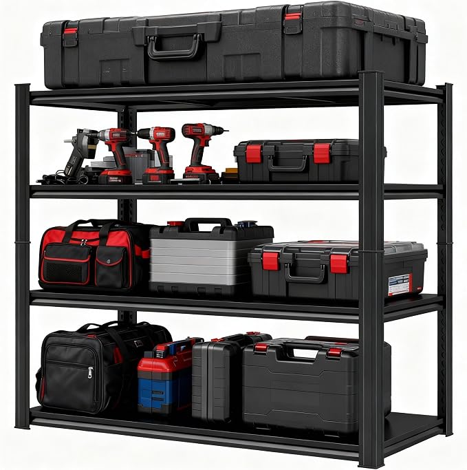 Garage Storage Shelves, 5 Tier Shelving Unit, 40 inch Wide, 18” Deep, 78” Tall - Image 4