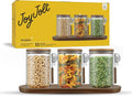 JoyJolt Holden 32oz Stackable Glass Storage Containers by JoyJolt