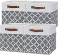 Temary 12x12x12 Fabric Storage Bins 4 Pack by TEMARY