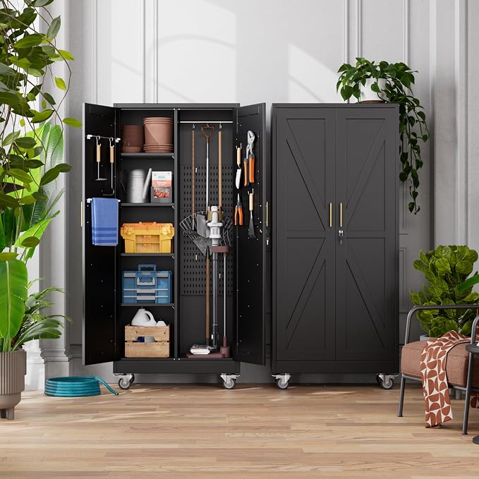 Aobabo Broom Closet Storage Cabinet - Image 2