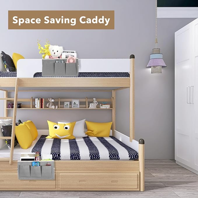2pcs Bedside Caddy Storage Organizer, Hanging Bag Holder - Image 6