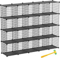TUMUCUTE Wire Cube Storage Organizer, 20-Cube Metal Storage Shelves Bookshelf by Worththetrustofeverycusto