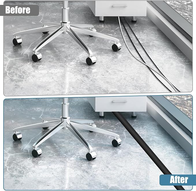 Floor Cord Covers for Wires 10FT Cable Hider Wire Coverr Self Adhesive Cord - Image 4