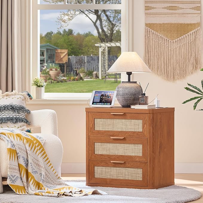 LEYAOYAO Rattan Night Stand Set of 2 - Image 8