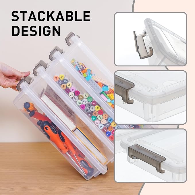 Citylife 10 PCS Plastic Storage Bins - Image 3