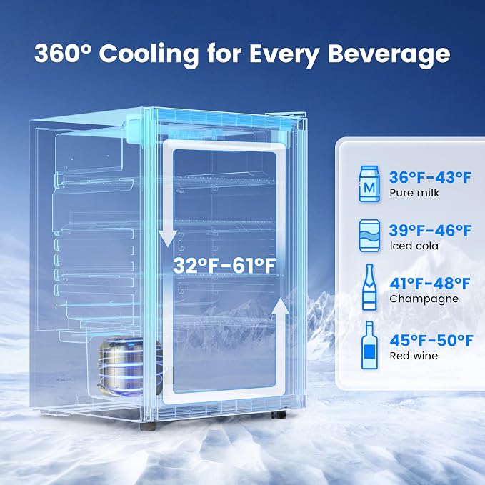 145 Can Beverage Refrigerator Cooler - Image 3