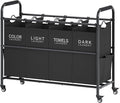 Tajsoon 4 Bag Laundry Sorter Cart, 4 Section Laundry Hamper Sorter by Tajsoon