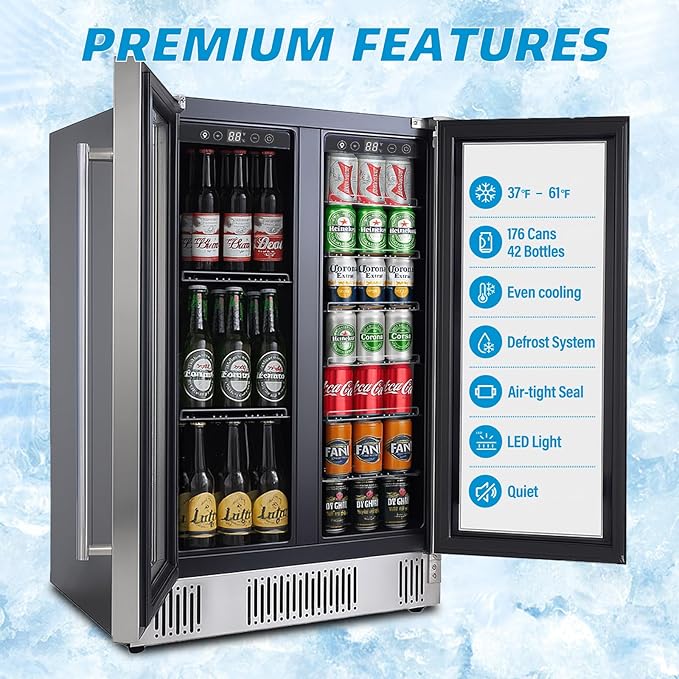 Compact 176 Can/5.3 Cubic Foot Beverage Fridge - Image 4