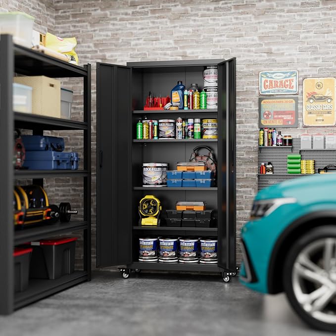 Aobabo 73" H Metal Storage Cabinet - Image 2