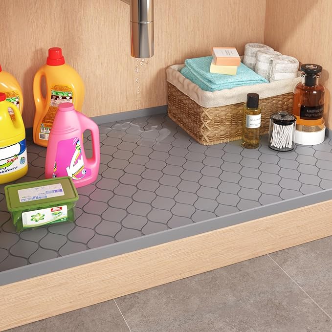 Silicone Under Sink Mat 22" x 19", kitchen Essentials and Gadgets, Shelf liner - Image 2