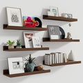 Fun Memories Picture Ledge Shelf, 16 Inch Long Floating Shelves Set of 6 by FunMemories