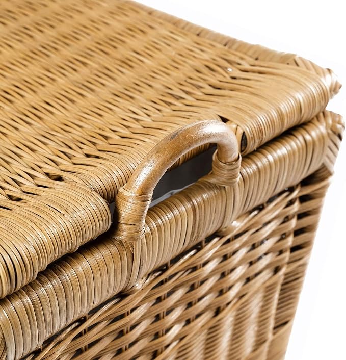 The Basket Lady Lift-Off Lid Wicker Storage Basket, 24.5 in L x 18 in W x 17.5 - Image 4