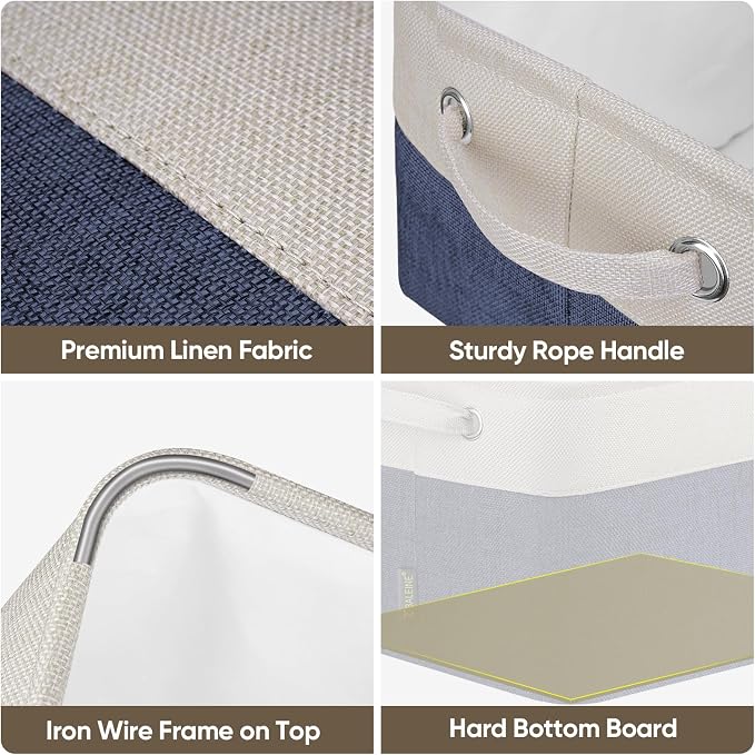 BALEINE 4 Pack Fabric Storage Bins - Image 5