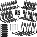 Garage Hooks with Anti-Slip Coating, Heavy Duty Wall Mount Storage Hooks by Cpais