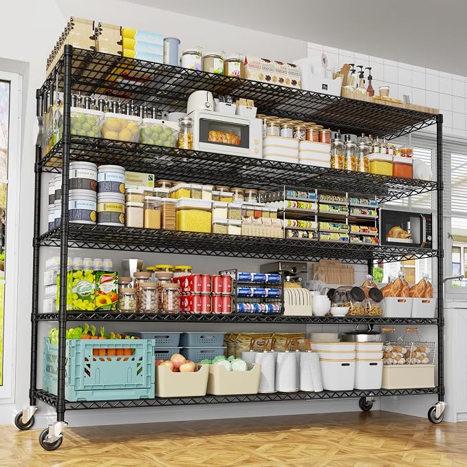 PrimeZone 5 Tier 80.7"H x 55.5"W x 24"D Wire Shelving - Image 2