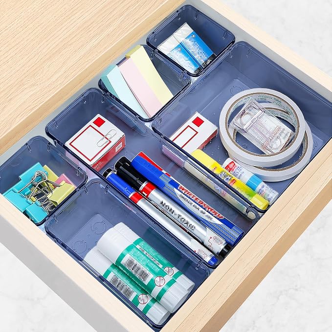 16 PCS Drawer Organizer Set, 5 Varied Size Bathroom and kitchen Drawer cabinet - Image 6