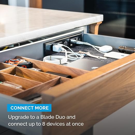 Docking Drawer Blade in-Drawer Outlet, Integrated Safety Shutoff, 30W USB-C & - Image 7