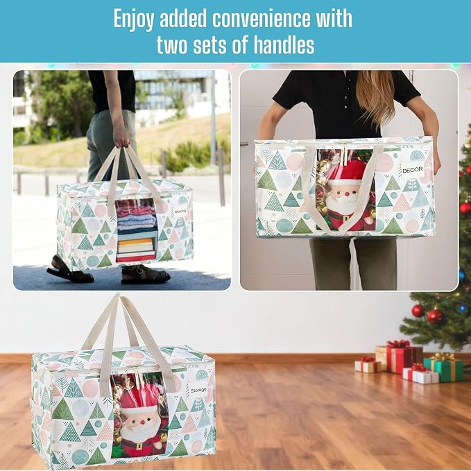 VENO 6 Pack Moving Bags, Large Christmas Storage Bins - Image 5
