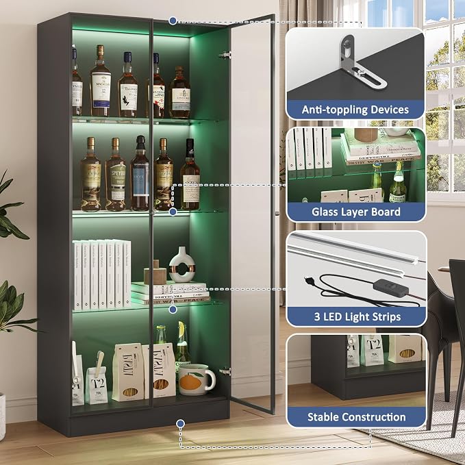 Display Cabinet with LED Lights - Image 4